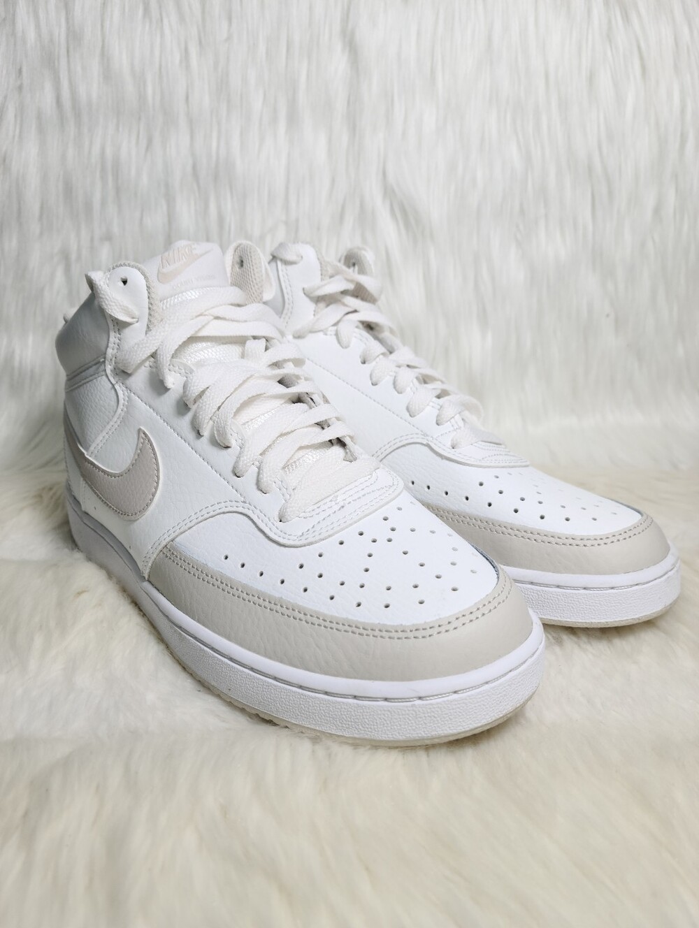 Nike Court Vision Mid White Cream Guava Ice Women 9.5 / Men 8 NEW